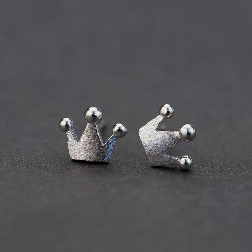 NEW Crown Stud Earrings | 925 Sterling Silver